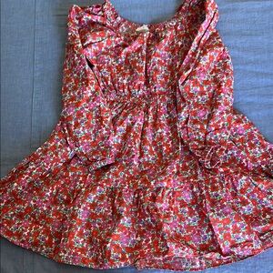 Crewcuts Pink and Green Formal Dress with Floral Print